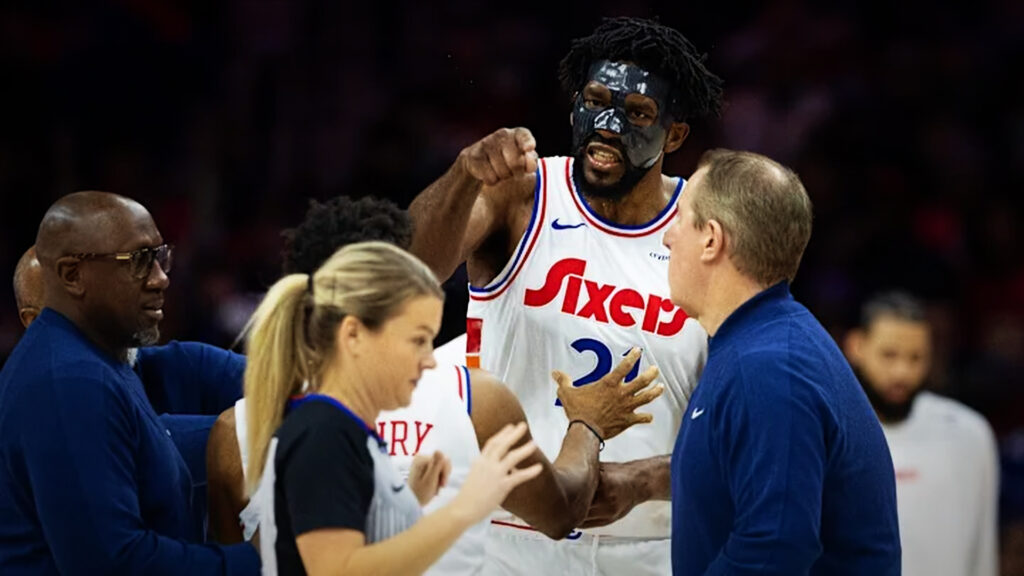 NBA Star Joel Embiid Is Ejected 00000