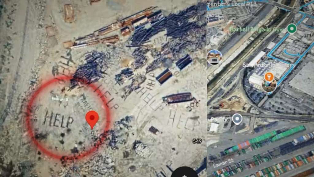 Disturbing help message found on Google Maps