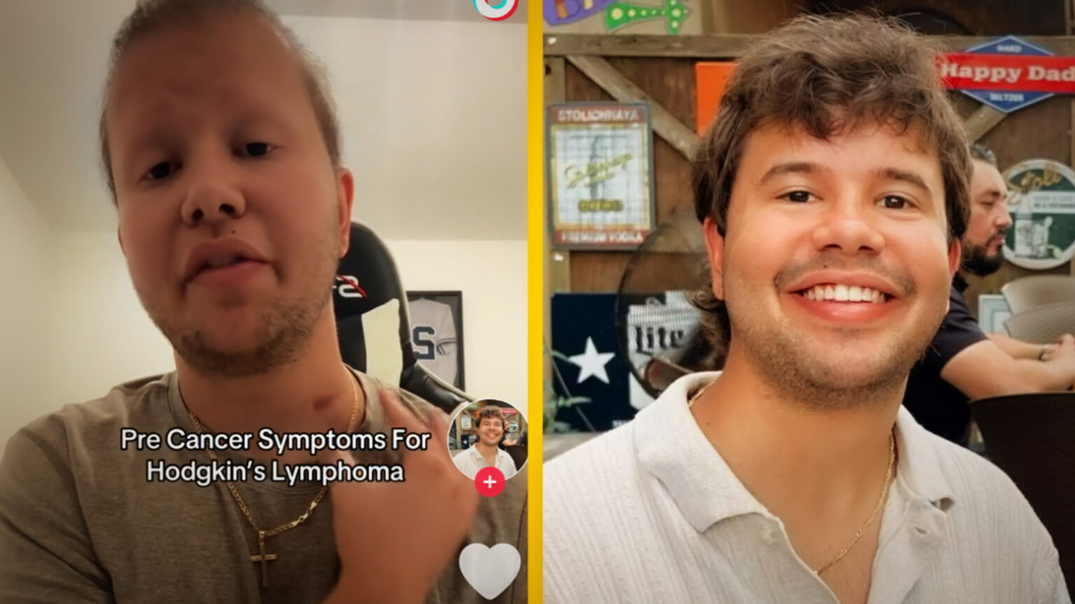 MAN SHARES SYMPTOMS HE NOTICED THAT 000