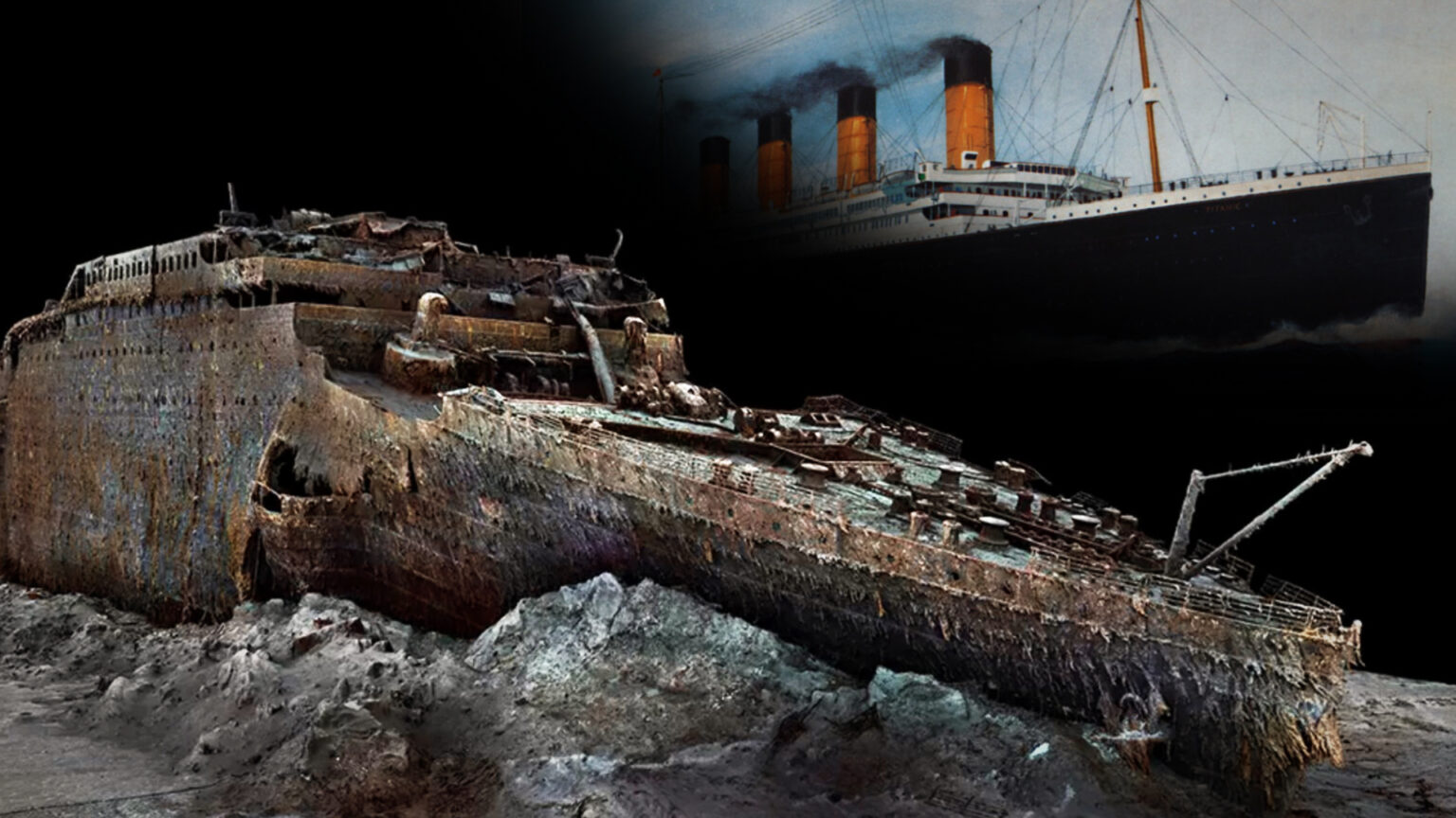 skeletons in the Titanic wreckage 000