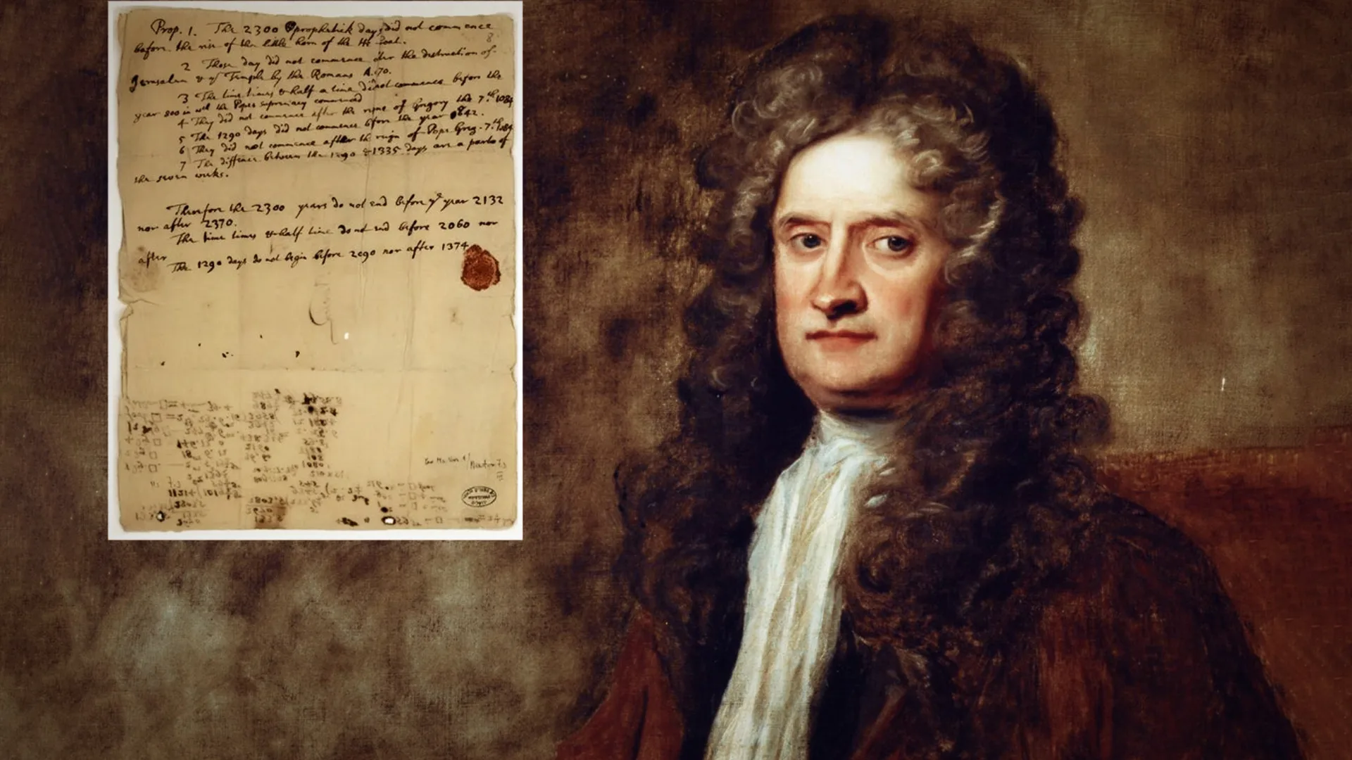 005 Letter written by Issac Newton in 1704