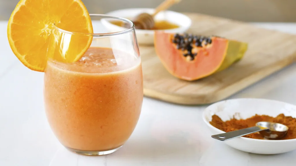 Papaya and Orange Juice